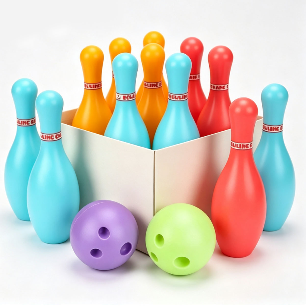 Party Games Adults Indoor - 12-teiliges komplettes Bowling-Set für Kinder und