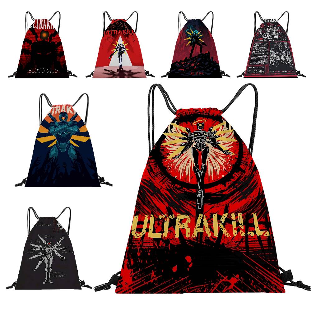 Party Games In Steam - STEAM GAME U-ULTRAKILL Bedruckte Kordelzugtaschen, Party-Geschenktüten,
