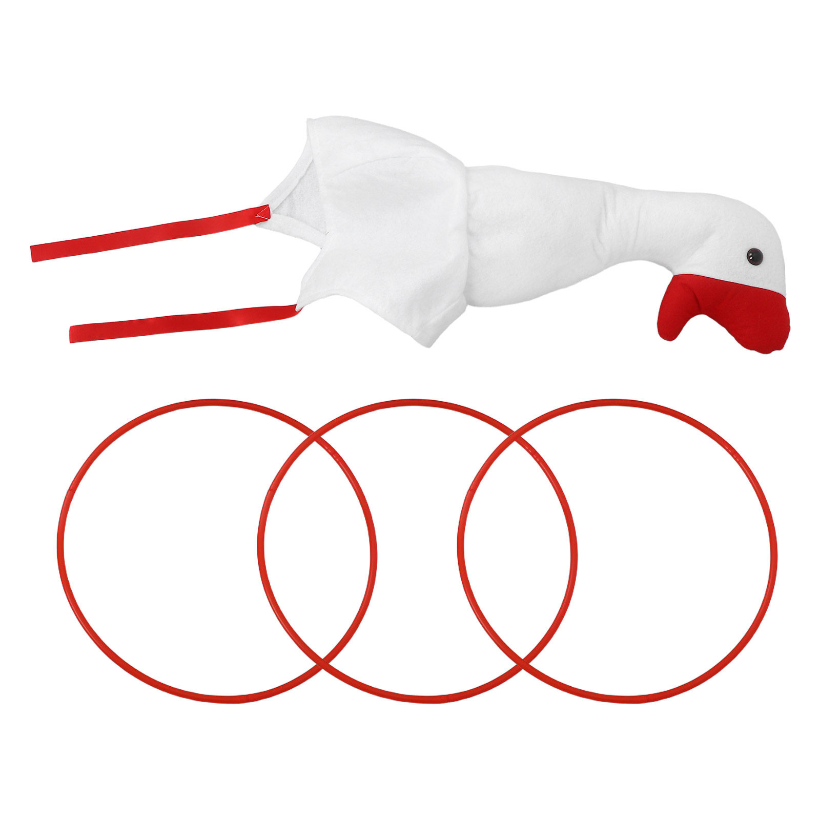 Party Games Adults Indoor - 1 Set Gänse-Ringwurfspiel Party-Scherz-Set Lustiges Gänse-Kostüm
