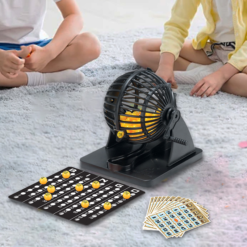 Party Games For Large Groups - Bingo-Lotterie-Maschinenkäfig-Sweepstakes für Familie, große Party, Reisen,