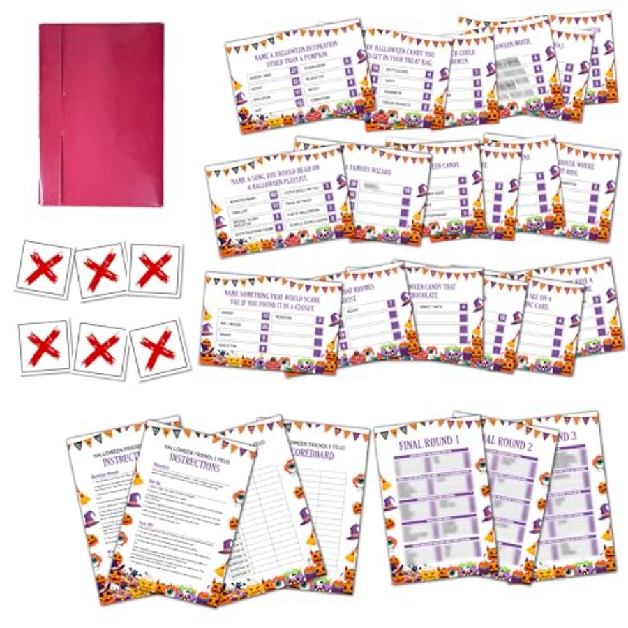 Party Games For Large Groups - Halloween-Freundschaftsspiel, Familienfreundliches Wettbewerbsspiel, Lustige Halloween-Partyspiele, Quiz