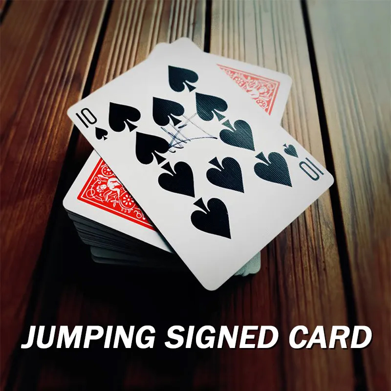 Party Games Easy - Springen signierte Karte Zaubertricks Eine visuelle