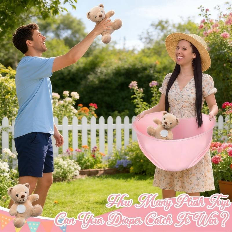 Party Games For Large Groups - 3er-Pack großes Windelwurfspiel für Babypartypartys, lustige
