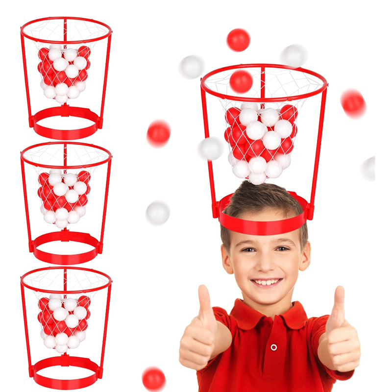 Party Games Adults Indoor - Head Hoop Basketball-Party-Spiel-Set für Kinder und