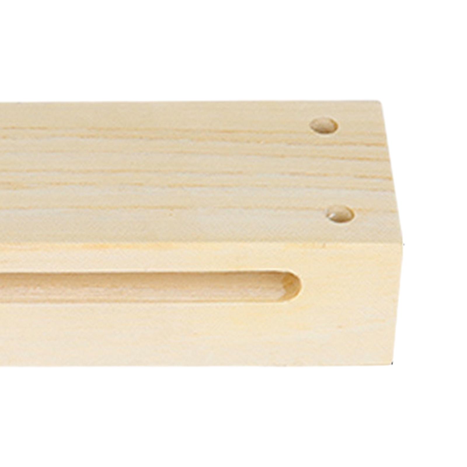 Party Games Easy - Holzblock-Musikinstrument, Musik-Holzblock mit Schlägel, einfach zu