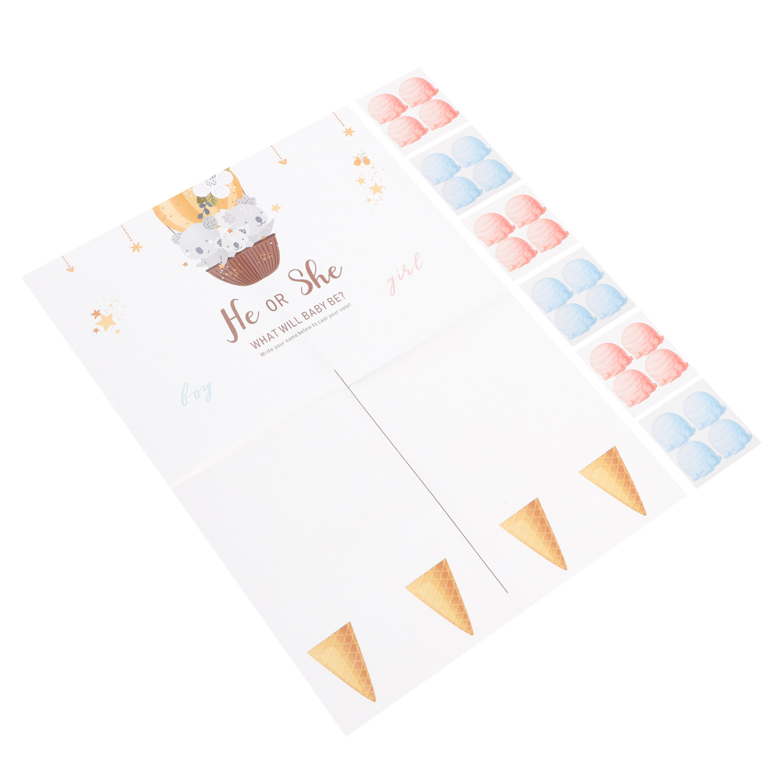 1 Set Gender-Reveal-Spielkarte – Party Games Baby Shower Bewertung und Preis