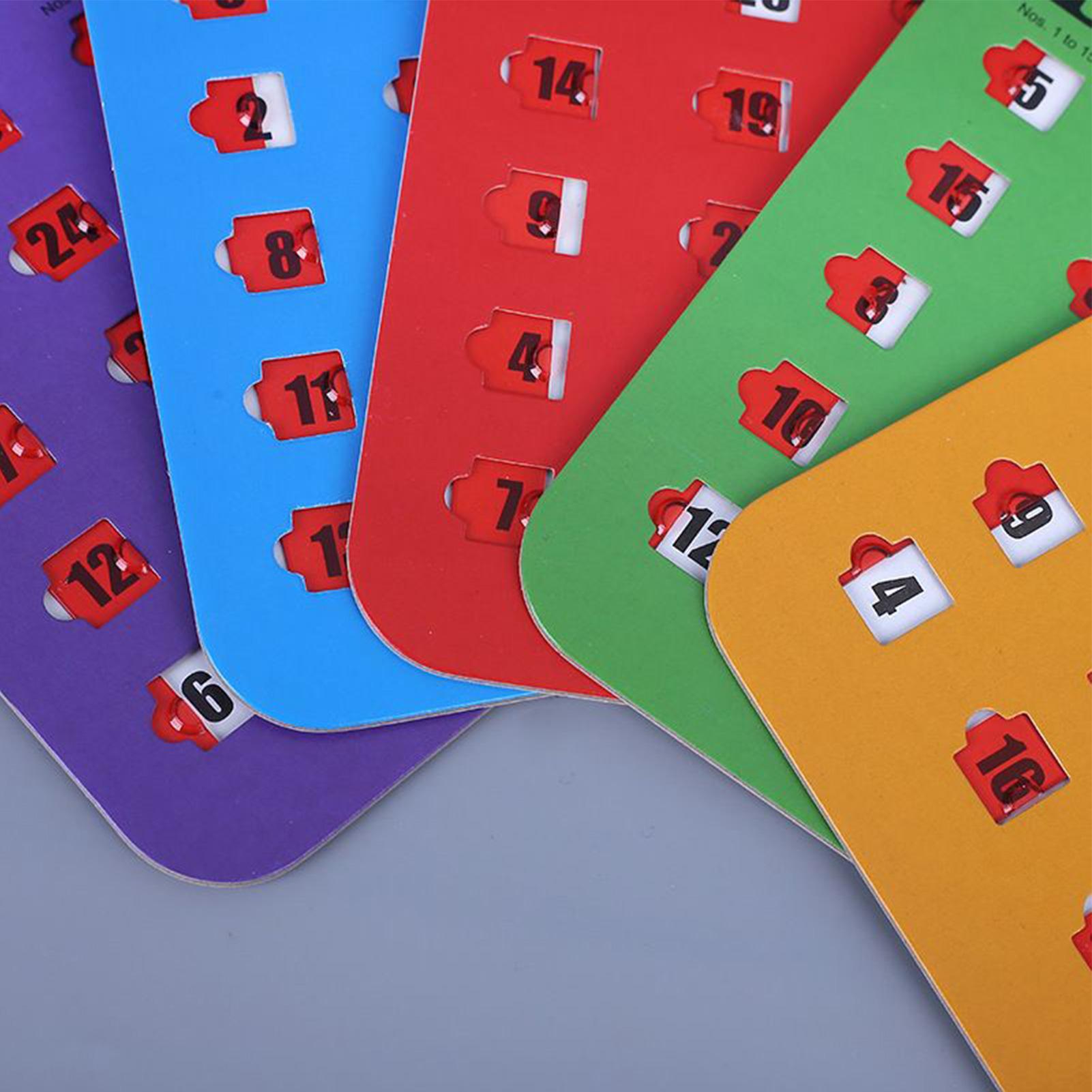 5 Stück Bingo-Spielkarten mit  – Party Games For Large Groups Bewertung und Preis