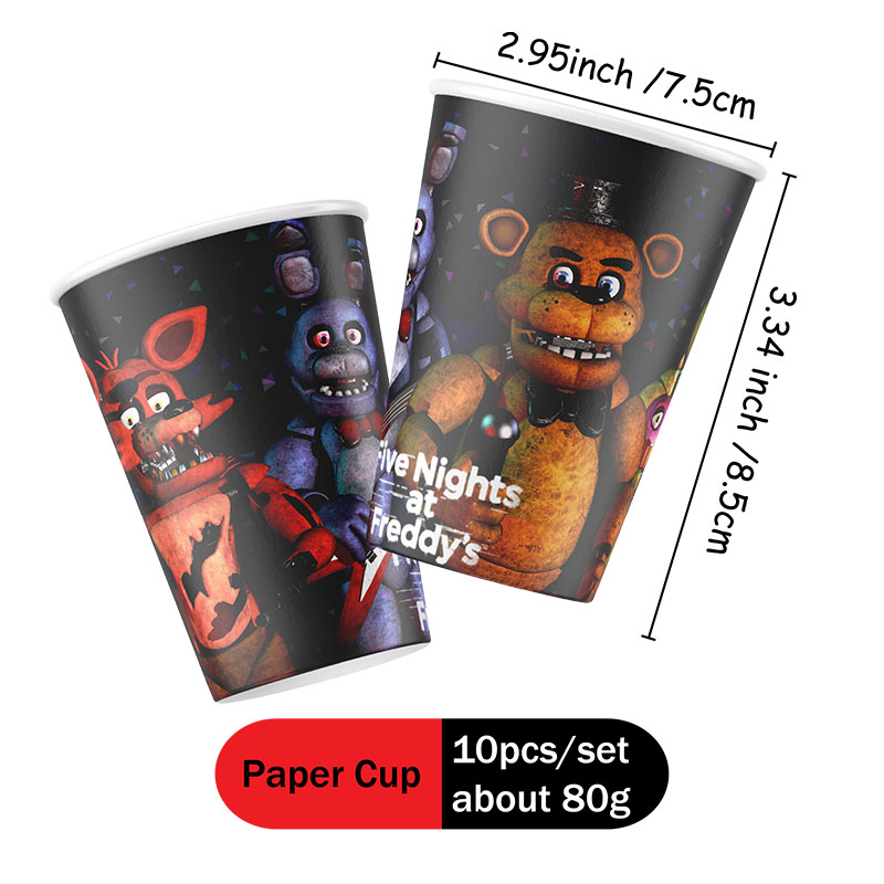 FNAF-Themen Pappteller, Becher – Party Games At Christmas Bewertung und Preis