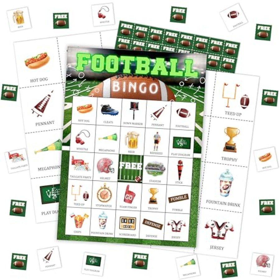 Fußball-Party-Bingo-Spielkarte – Party Games For Large Groups Bewertung und Preis