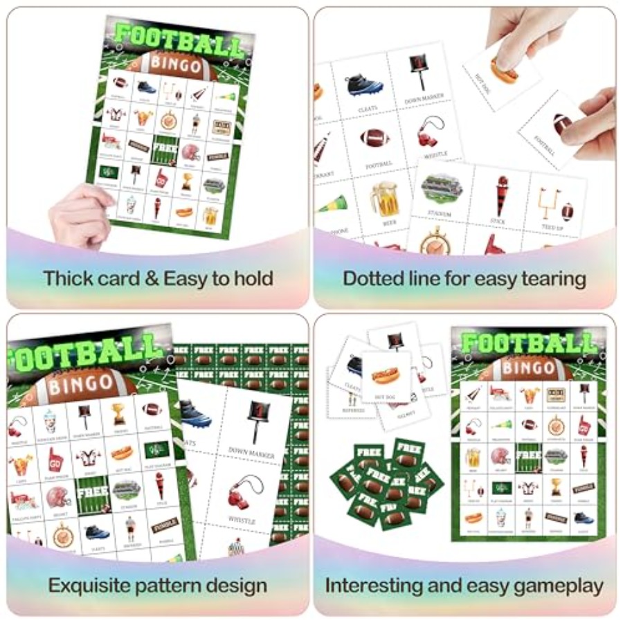 Fußball-Party-Bingo-Spielkarte – Party Games For Large Groups Bewertung und Preis